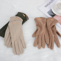 Klassische Damen Wildlederhandschuhe - SuaveTouch