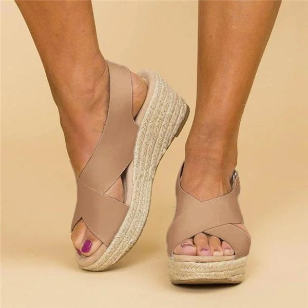 Komfortable Orthopädische Keilabsatz-Espadrilles - Clara