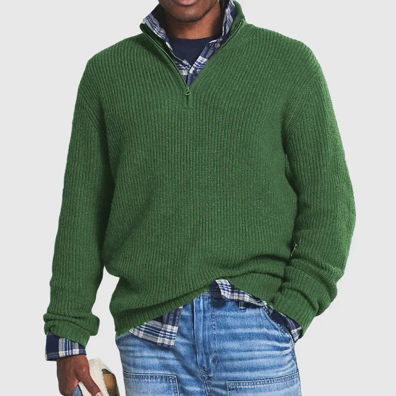 Casual Herren-Sweater mit Reißverschluss - Max