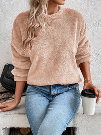 Bequemer Teddy Pullover Sweatshirt - Livia