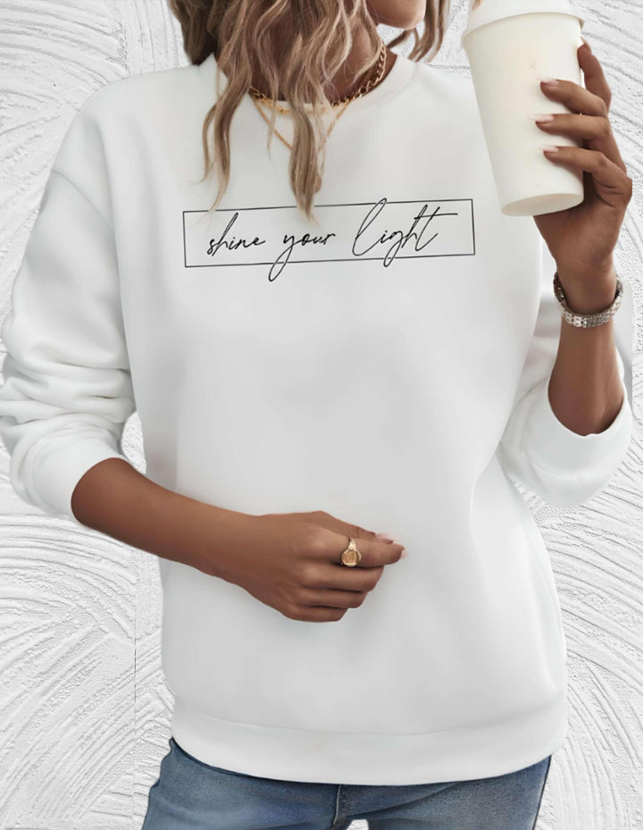 Oversized Damen Sweater mit Rundhalsausschnitt - Luna