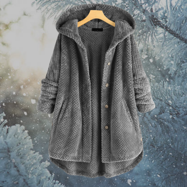 Damen Winter Fleecejacke mit Kapuze - Nova