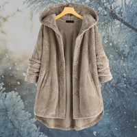 Damen Winter Fleecejacke mit Kapuze - Nova