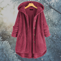 Damen Winter Fleecejacke mit Kapuze - Nova