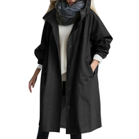 Winddichter Damen Trenchcoat mit Kapuze - Luna