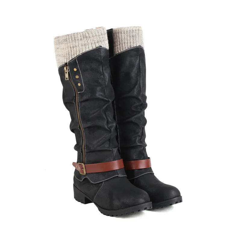 Modische Hohe Damenstiefel - Isabella