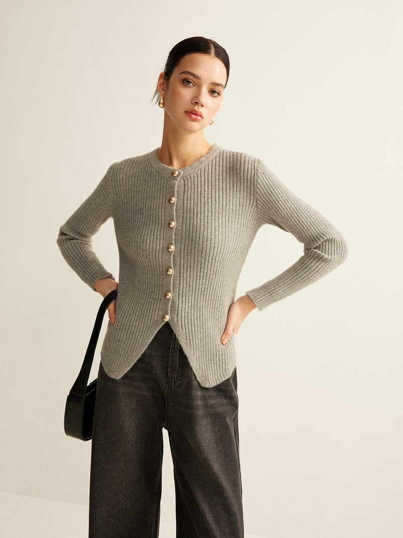 Damen Pullover mit Knöpfen - Elise