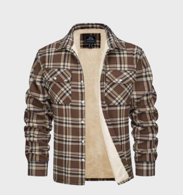 Trendy Flanell Herrenjacke im Vintage-Stil - Liam