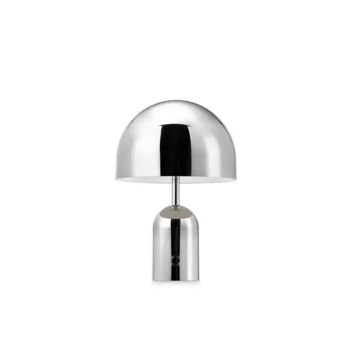 Tragbare Tischlampe mit Chrom-Finish - ChromeGlow