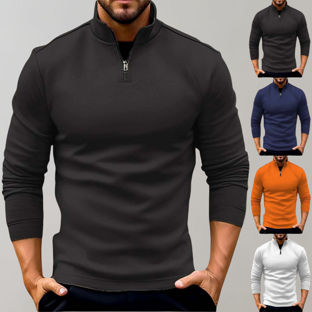 Warmer Herren-Pullover mit Reißverschluss - Arlo