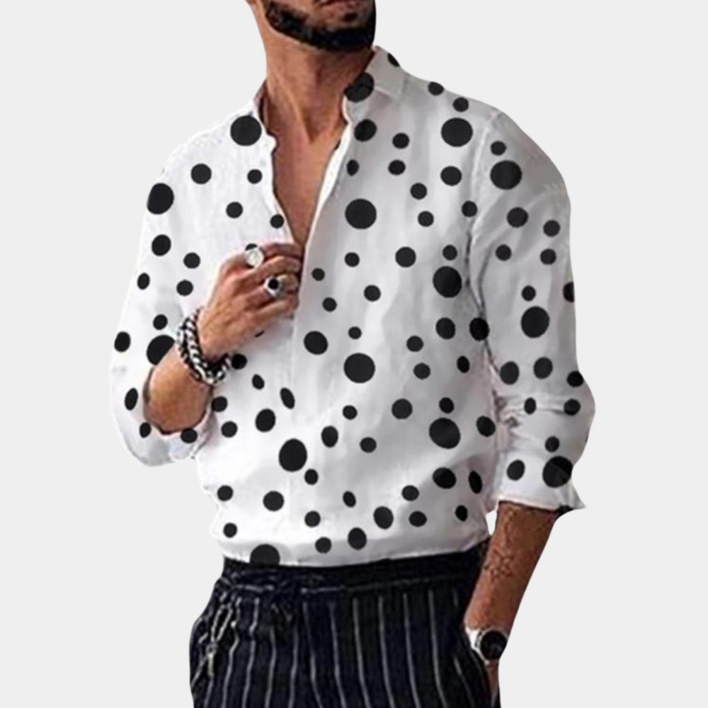 Stilvol und Trendy Herrenhemd - Polka Dot