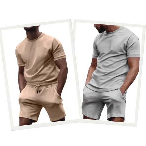 Jethro - Einfaches lässiges T-Shirt und Shorts Set | Premium Sommer Set Kollektion