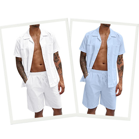 Tatum - Set mit Hemd & Shorts | Hemd mit Taschen & passenden Shorts