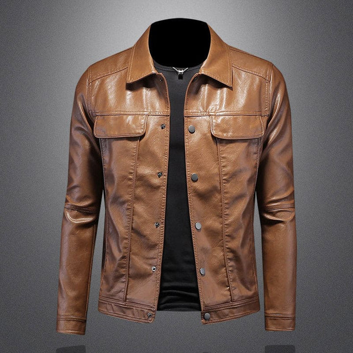 Seluego | Herren Motorrad Lederjacke