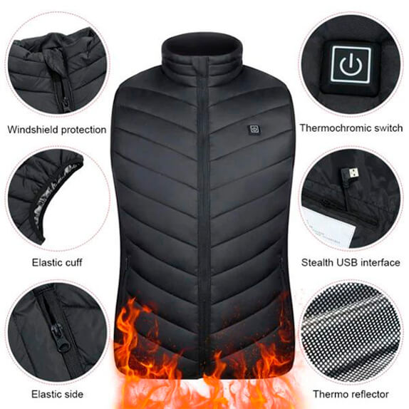 Unisex Beheizte Weste 1+1 GRATIS – HeatGuard