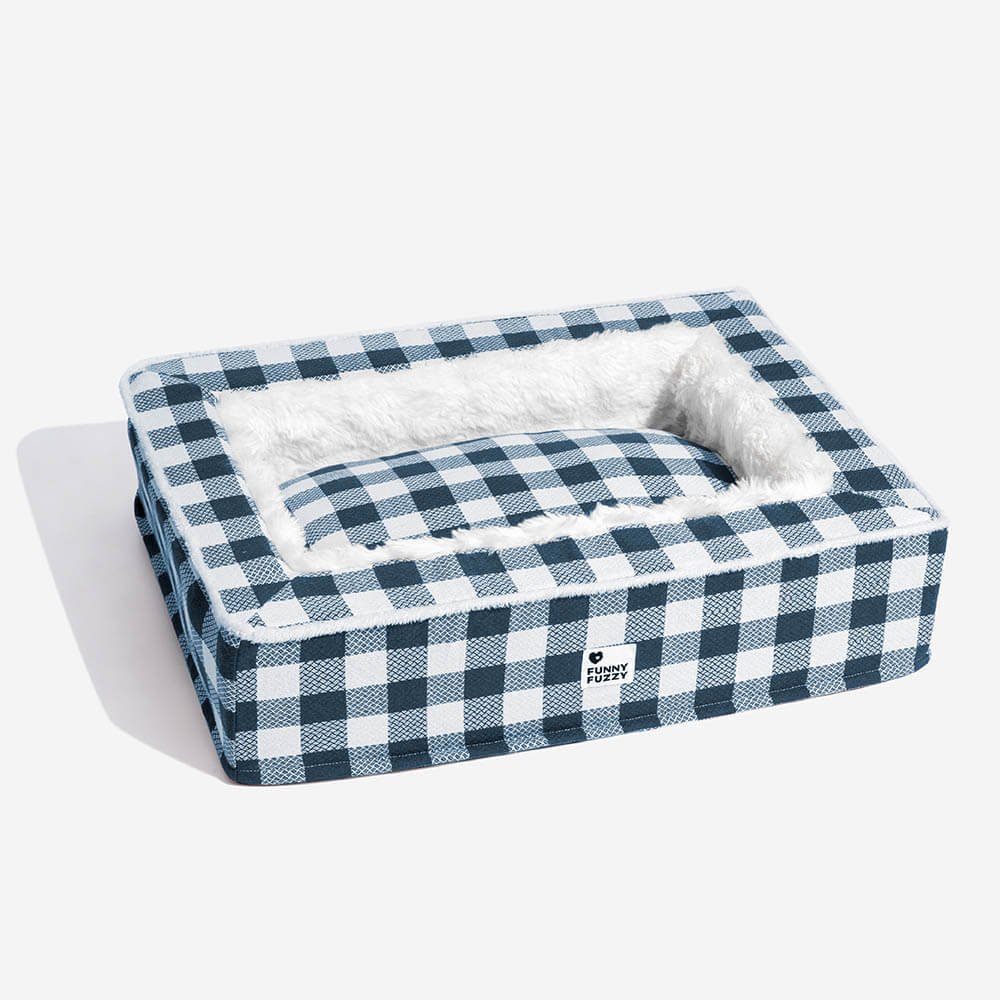 Superweiches Karierter Hundegebet - Scottish Snuggle Bed