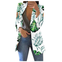 Bedruckter Cropped Damenblazer – Savannah