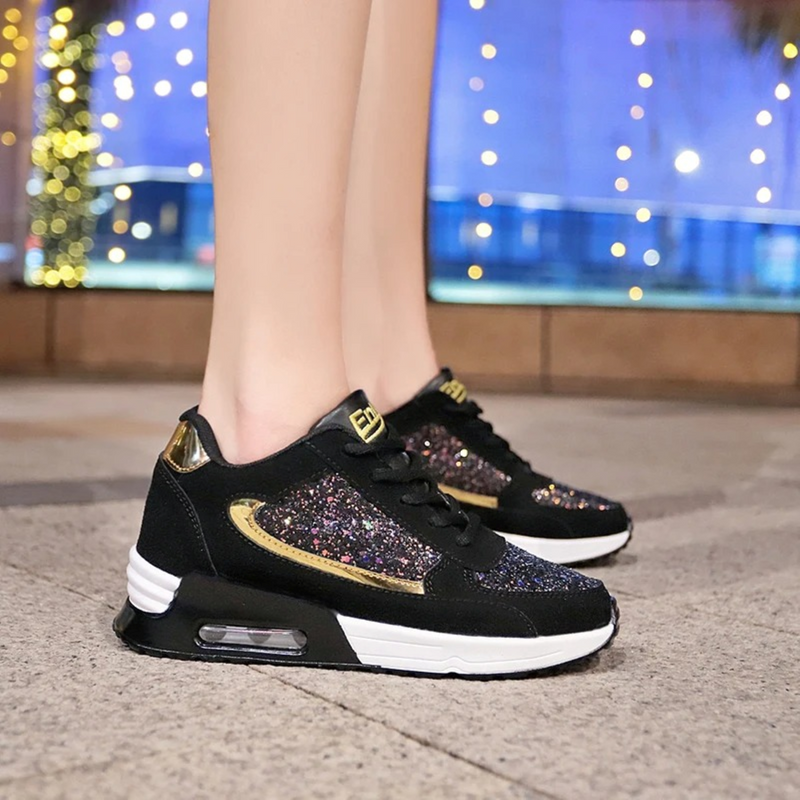 Glitzernde Damenschuhe für atmungsaktiven Komfort – SparkleFit