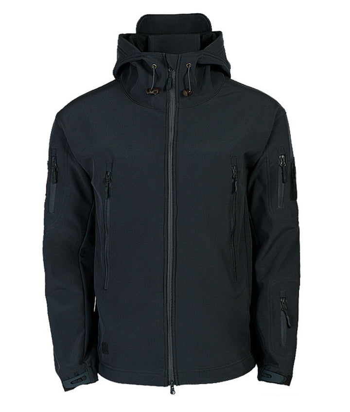 Herren Taktische Wasserdichte Winddichte Softshell-Jacke mit Kapuze - Kai