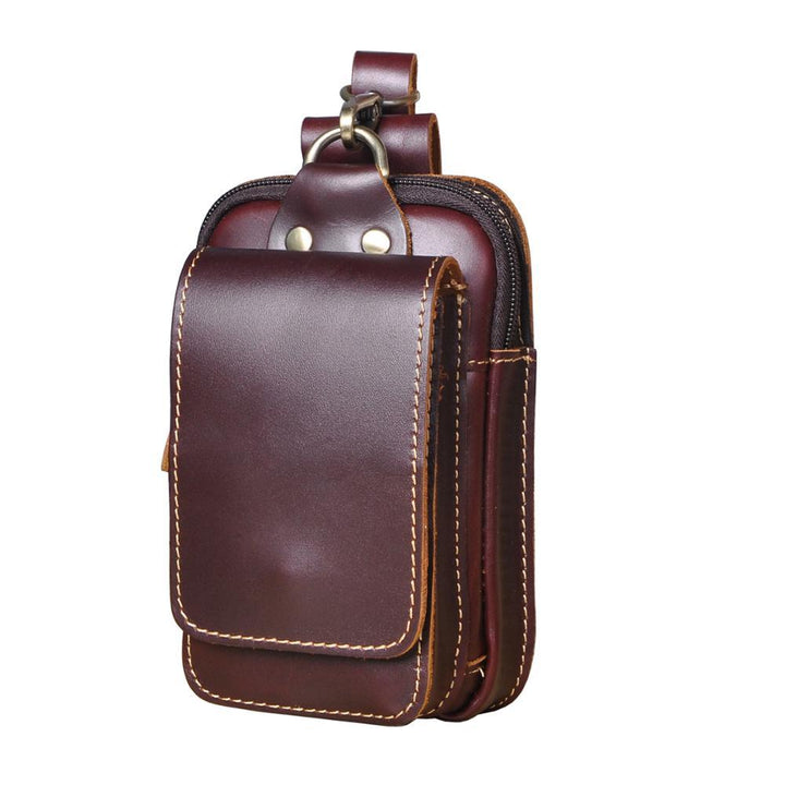 Lederne Herren Bauchtasche - LeatherGuard Pro