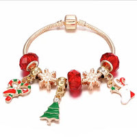 Weihnacht Zuckerstangen Charme-Armband