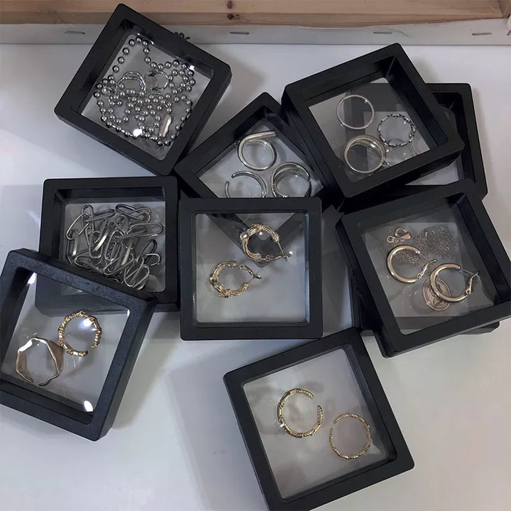 10-teilige schwimmende Schmuck-Display-Box