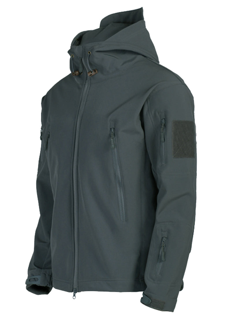 Herren Taktische Wasserdichte Winddichte Softshell-Jacke mit Kapuze - Kai