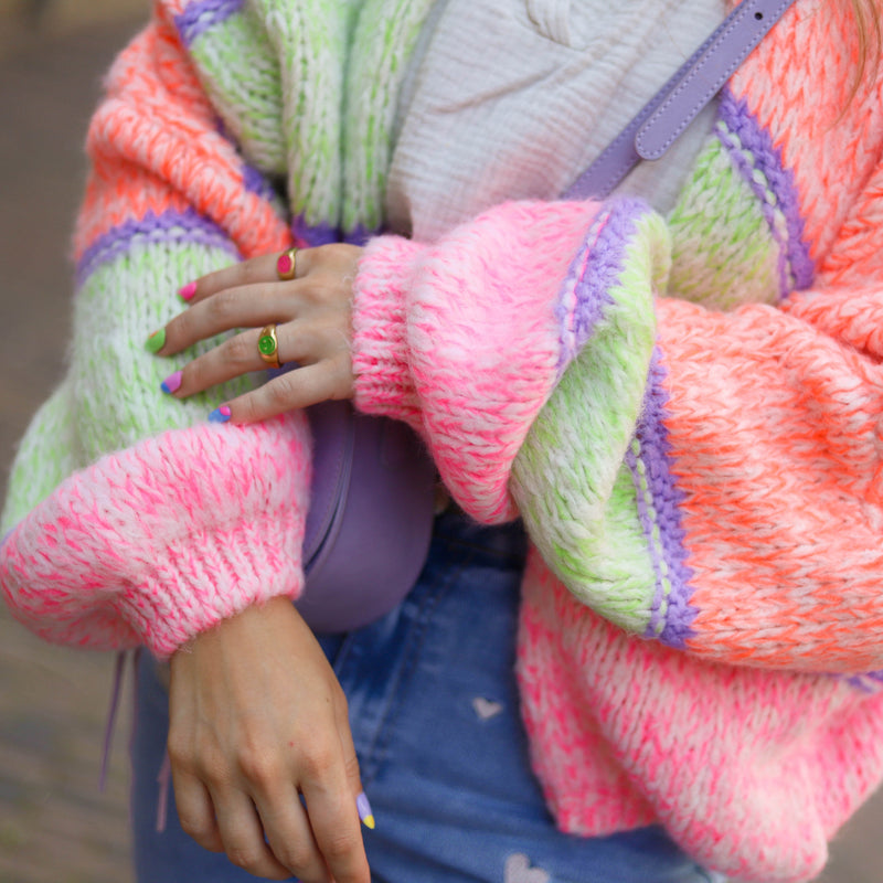 Vrolijk Gekleurd Streepjesvest voor Dames - Livia