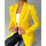 Schlanke Damenblazer mit Perlendetails - Amara