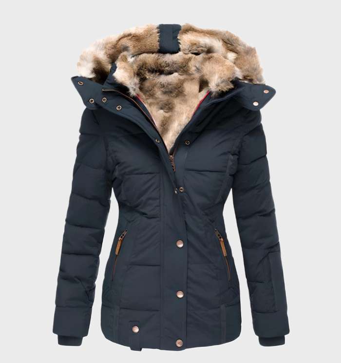 Slim Fit Damen Winterjacke mit Kapuze - Aurora