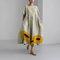 Boho-Blumen Maxikleid - FloraChic