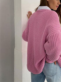 Oversize Grobgestrickter Pullover für Damen – Amara