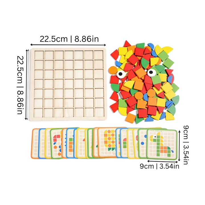 Holzpuzzle für Kleinkinder - EcoPuzzle