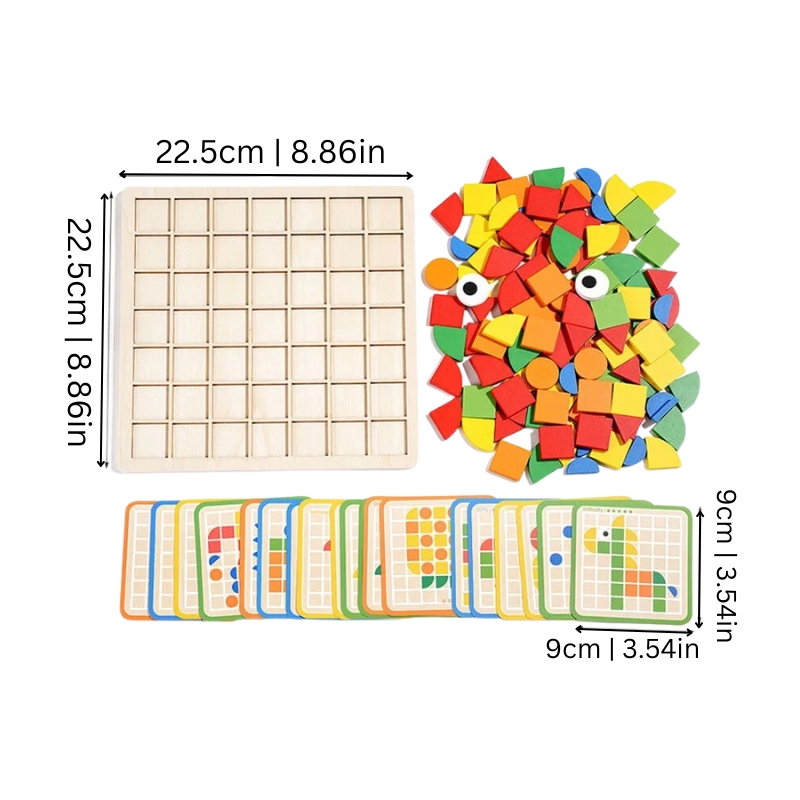 Holzpuzzle für Kleinkinder - EcoPuzzle