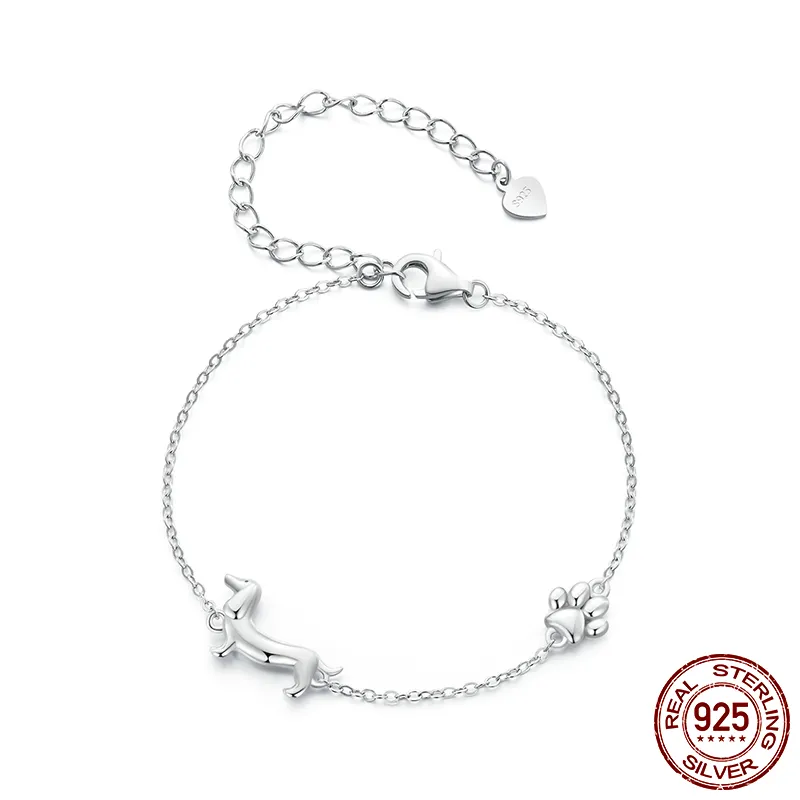 Niedliches Dackel-Hunde-Charm-Armband