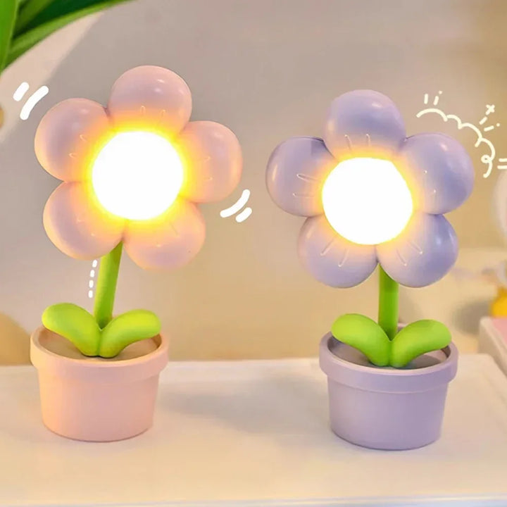 Kleine Blumen Ruhige Tischlampe - BlossomGlow