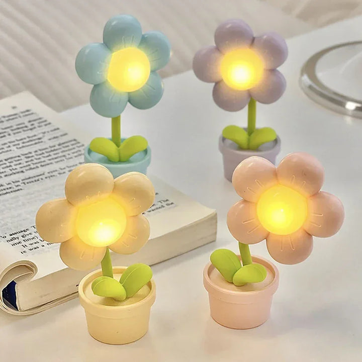 Kleine Blumen Ruhige Tischlampe - BlossomGlow