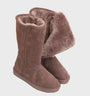 Suede Schaffell Damenstiefel - Sofia