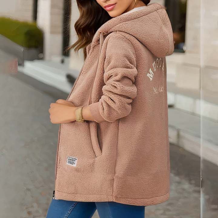 Damen Fleecejacke mit Kapuze - Luna