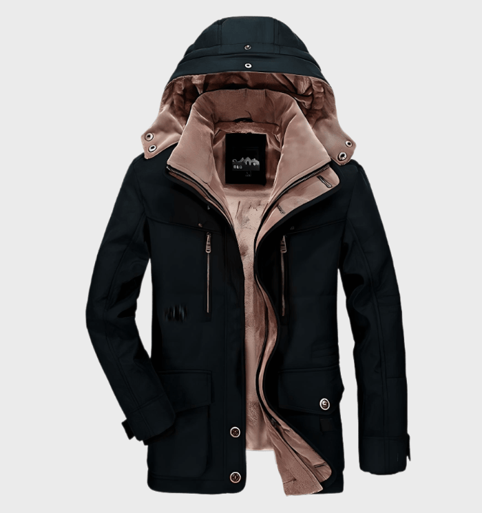 Warme Herren Winterjacke mit Kapuze - Andreas