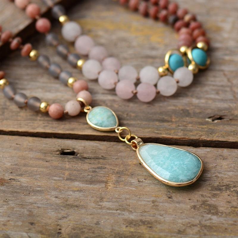 Diep Reinigende Pastel Mala Ketting - Aurielle