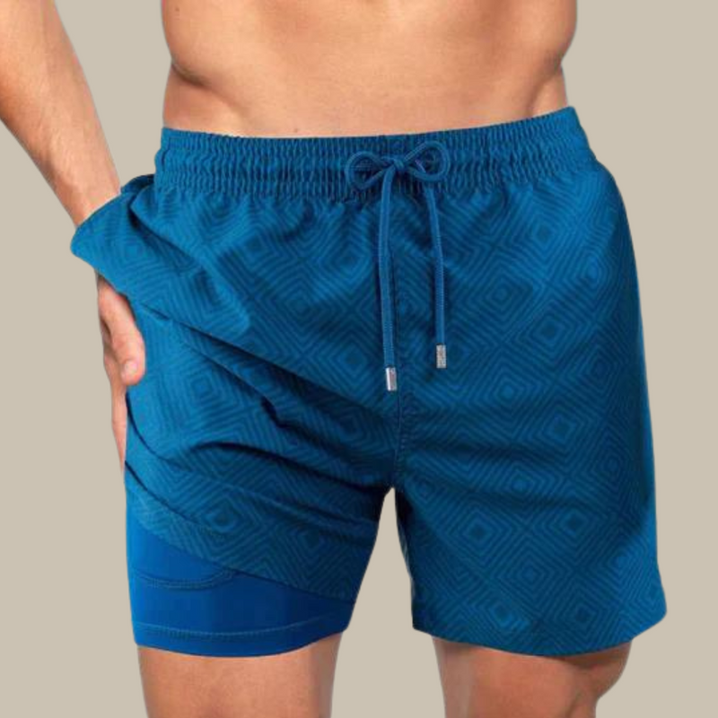 Adrik | Aqua Herren Badehose mit Handytasche