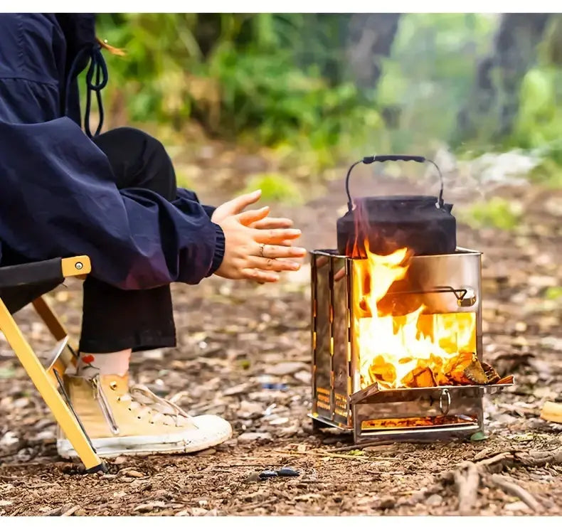 Faltbarer Edelstahl-Holzofen - TrailFlame