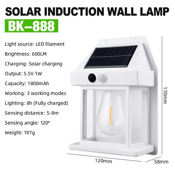 Nachhaltige Solar-Wandlampe - Solaris