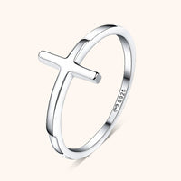 Trendiger Ring mit Kreuzdetail – Amélie