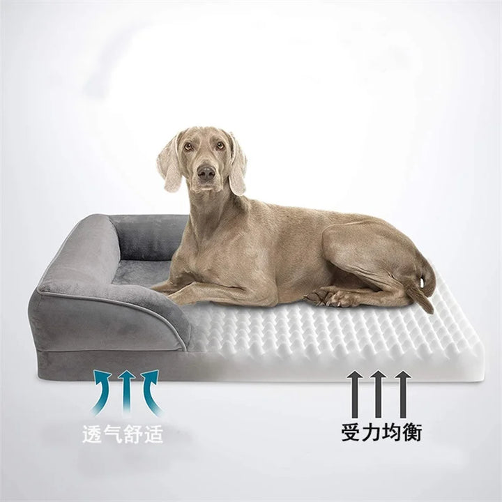 Orthopädisches Komfort Hundesofa Grau - Max