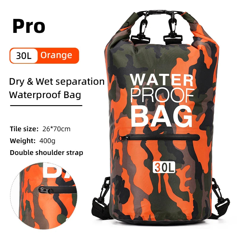 Wasserdichter Rucksack mit Nass-/Trocken-Trennung – AquaVault