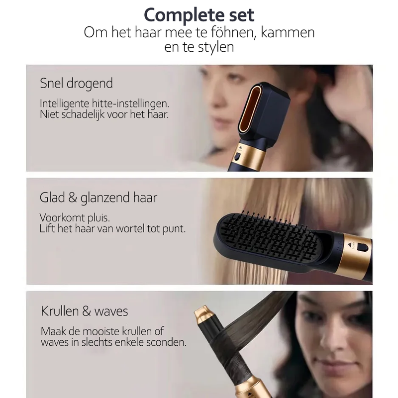 5-in-1 Multi-Haarstyler mit Ionentechnologie - AuraStyle