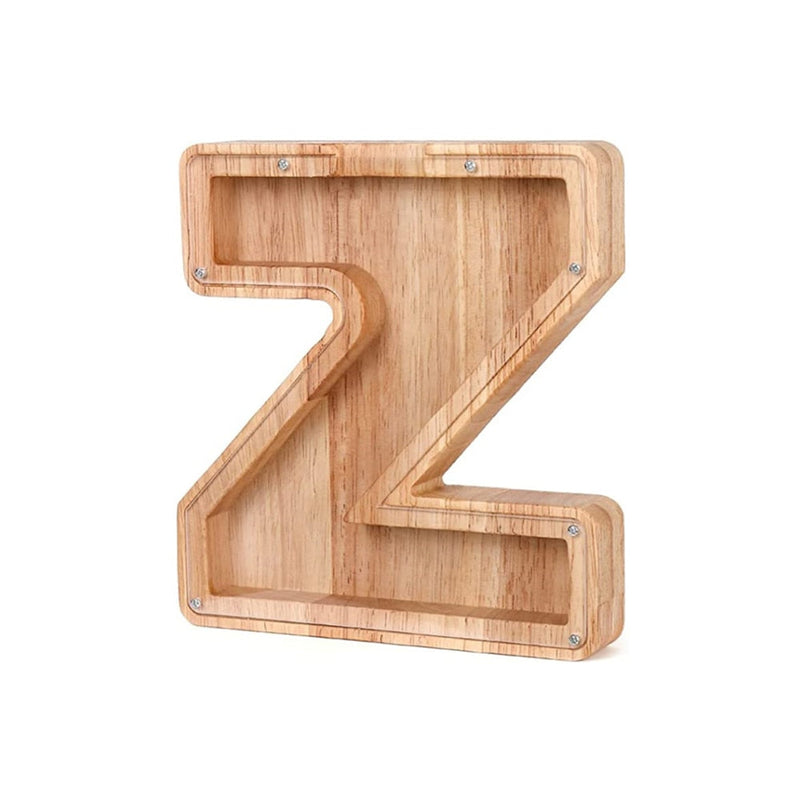 Holz Alphabet Sparschwein - LetterSaver