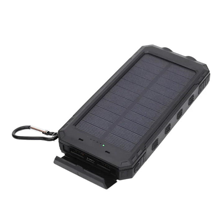 Solarbetriebene Powerbank mit Taschenlampe – SolarCharge Pro